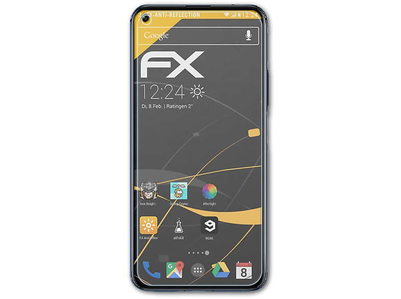 Displayschutz(für 3x Honor 20) ATFOLIX Huawei FX-Antireflex