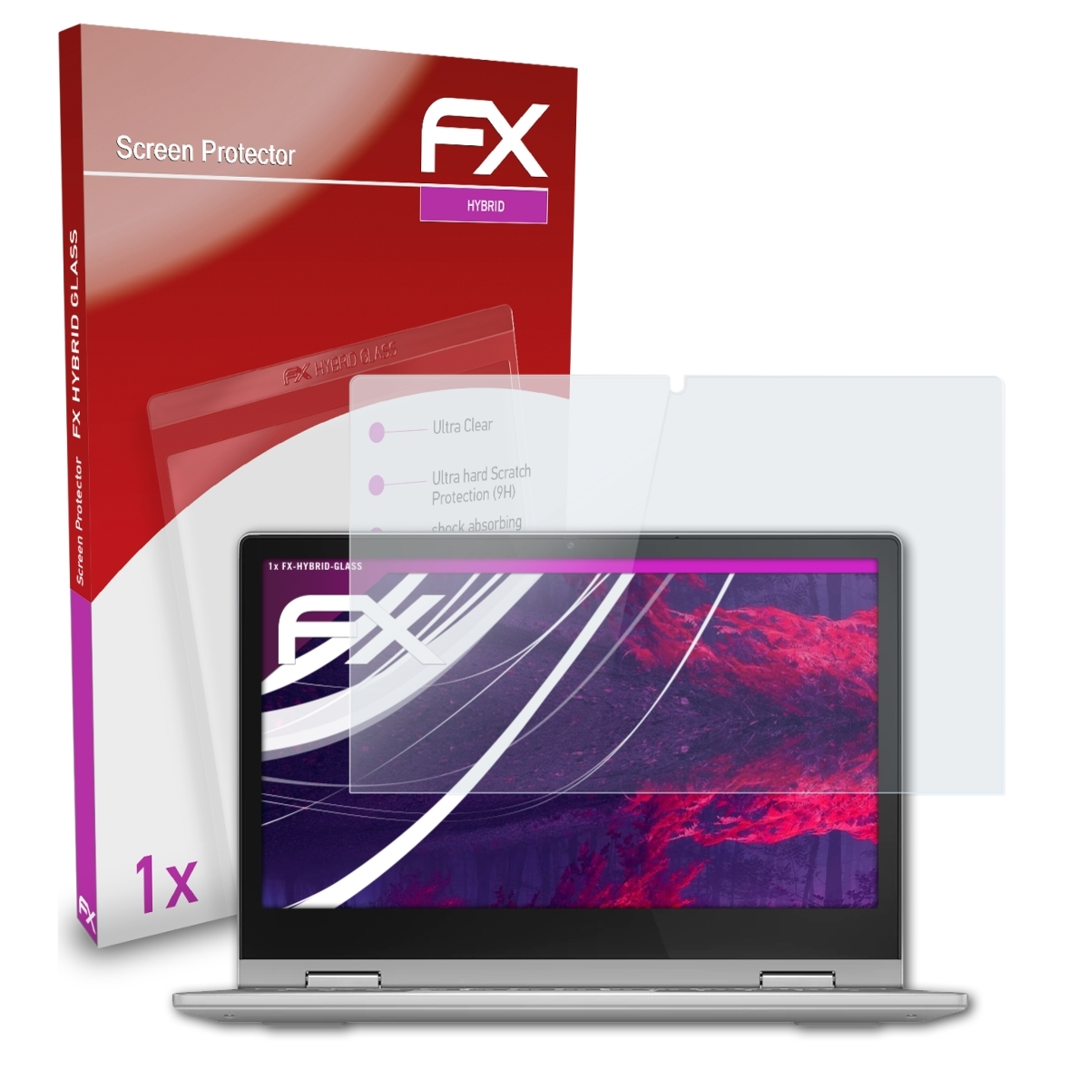 ATFOLIX FX-Hybrid-Glass Schutzglas(für 3) IdeaPad Flex Lenovo