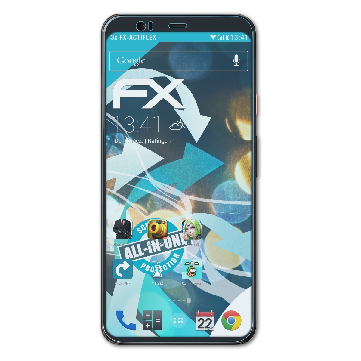 Pixel FX-ActiFleX ATFOLIX Displayschutz(für 3x Google 4)