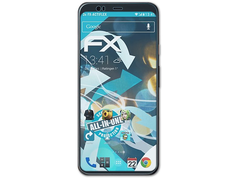 Pixel FX-ActiFleX ATFOLIX Displayschutz(für 3x Google 4)