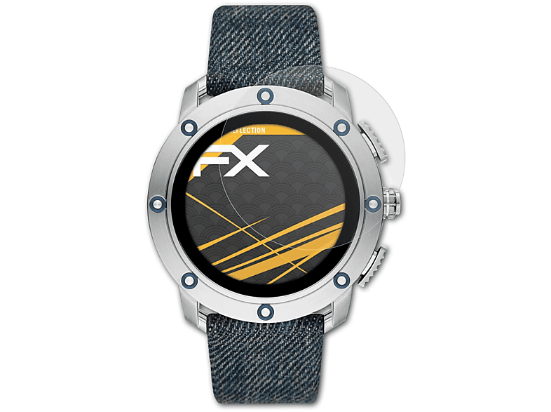 ATFOLIX 3x FX-Antireflex Displayschutz(für Diesel DZT2015) | Smartwatch Schutzfolien & Gläser