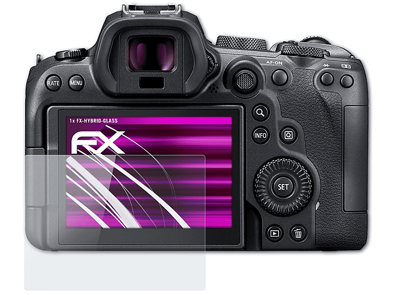 R6) ATFOLIX FX-Hybrid-Glass Canon EOS Schutzglas(für