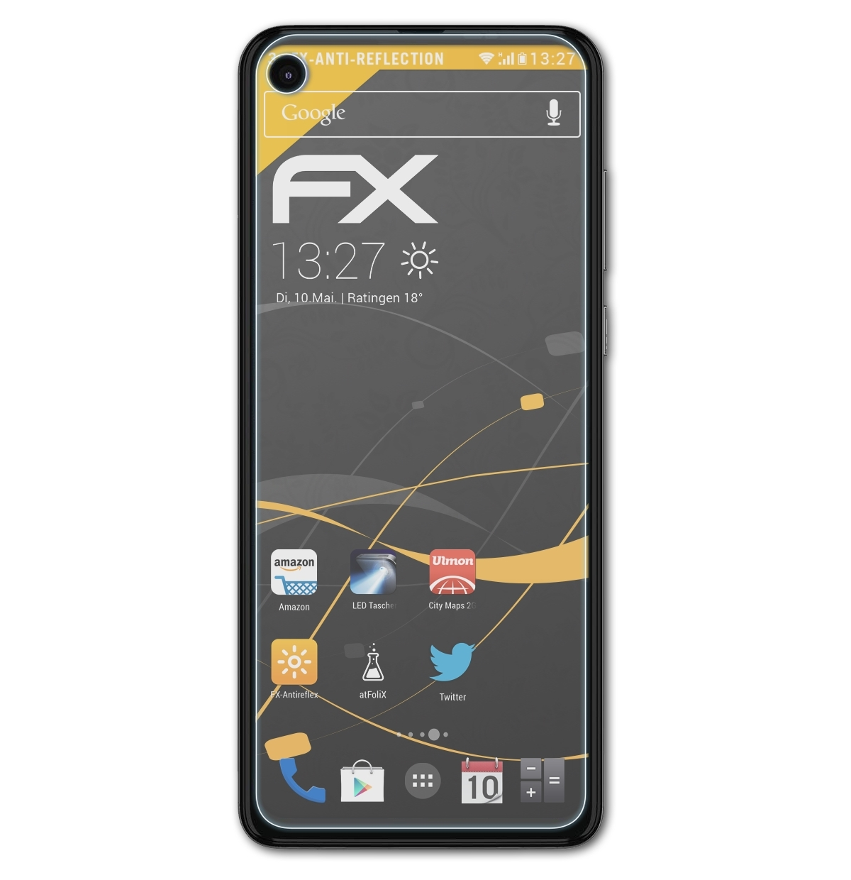 ATFOLIX 3x Action) One Displayschutz(für FX-Antireflex Motorola