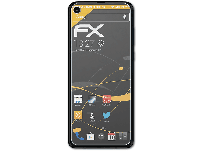 Action) Displayschutz(für 3x ATFOLIX Motorola One FX-Antireflex