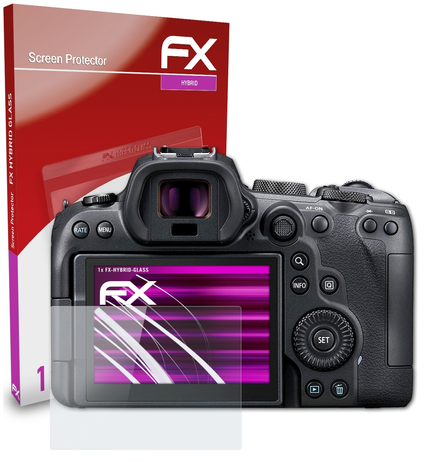 R6) ATFOLIX FX-Hybrid-Glass Canon EOS Schutzglas(für