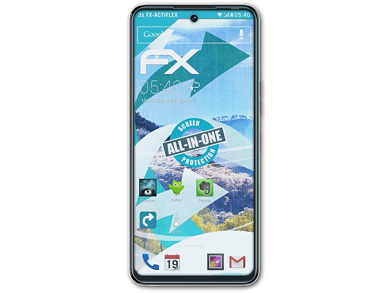 ATFOLIX Camon 18) FX-ActiFleX 3x Displayschutz(für Tecno