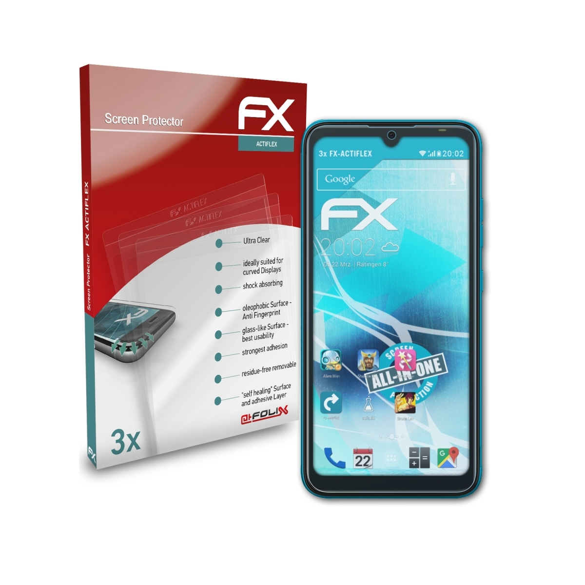 FX-ActiFleX ATFOLIX 3x 5) Pop Displayschutz(für Tecno