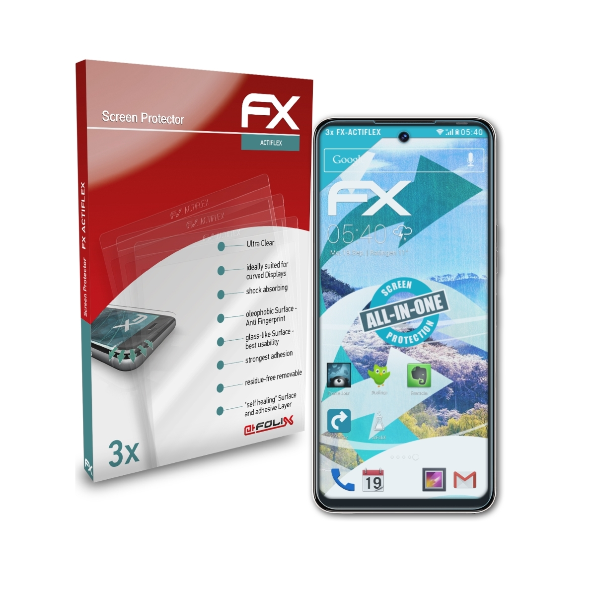 18) Tecno FX-ActiFleX ATFOLIX 3x Displayschutz(für Camon