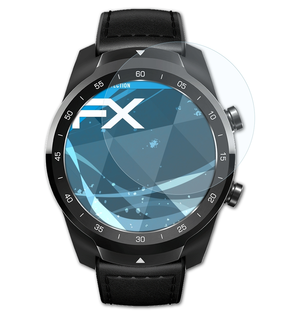 ATFOLIX 3x FX-Clear Displayschutz(für Mobvoi S) Pro TicWatch