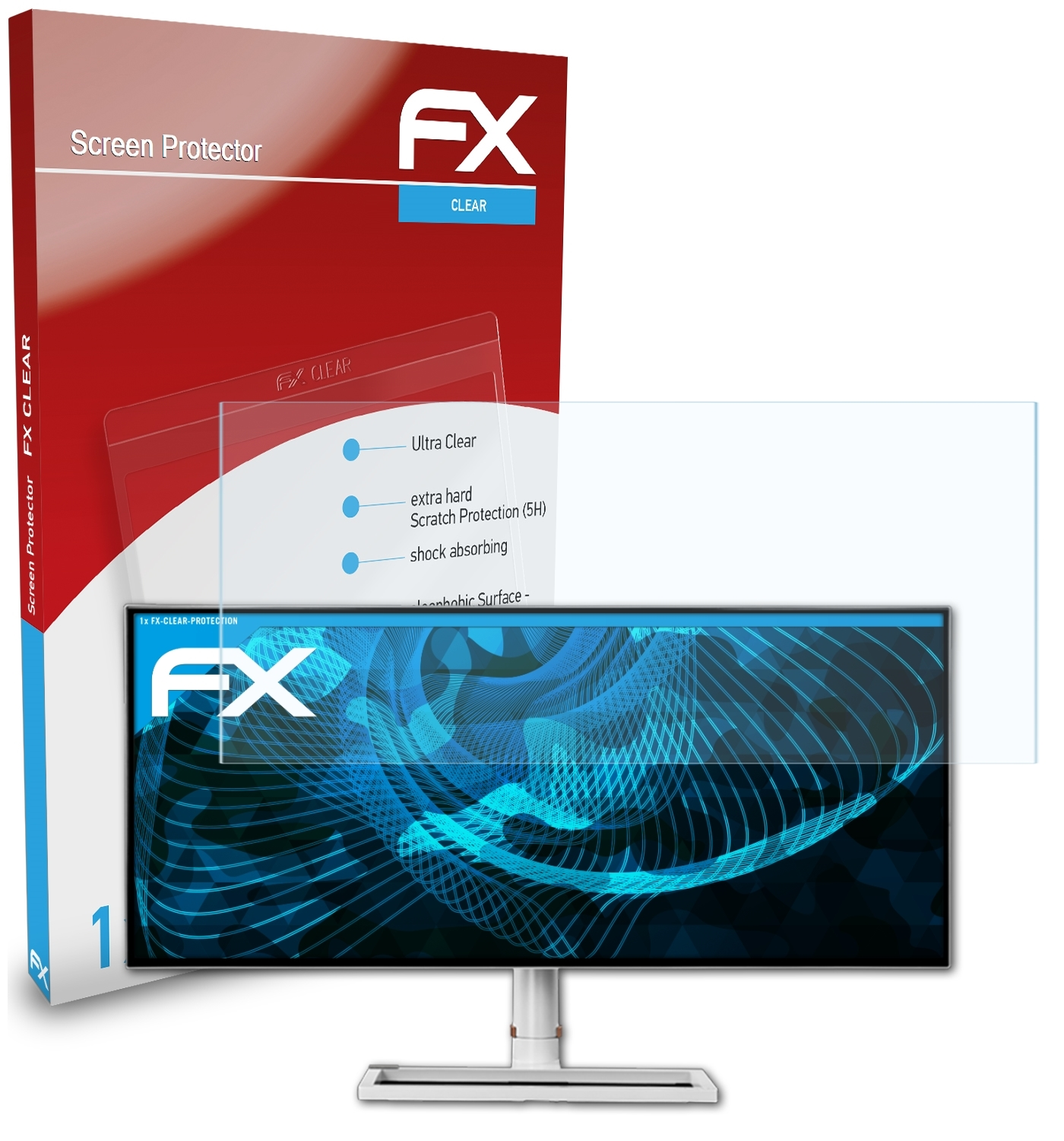 Displayschutz(für Prestige MSI PS341WU) FX-Clear ATFOLIX