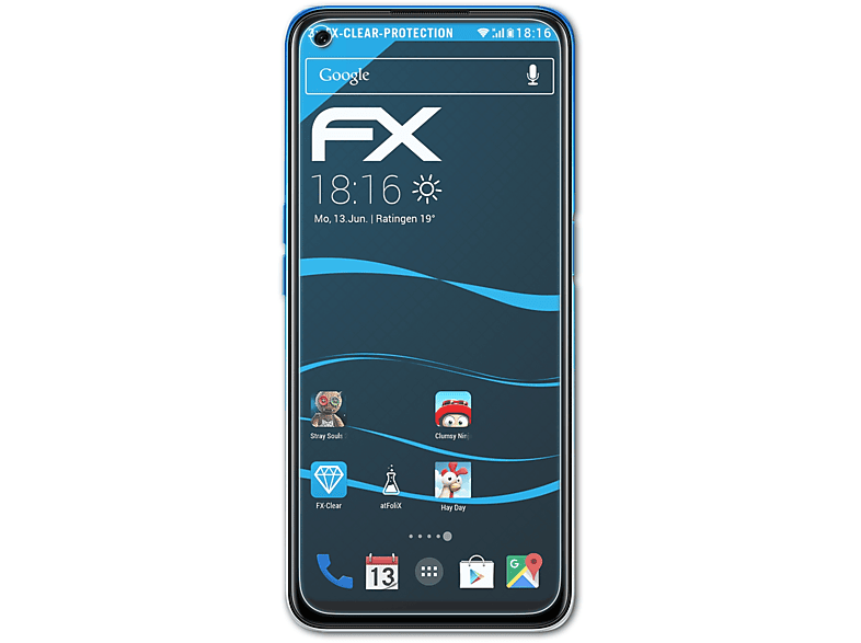ATFOLIX 3x FX-Clear Displayschutz(für Oppo A54)