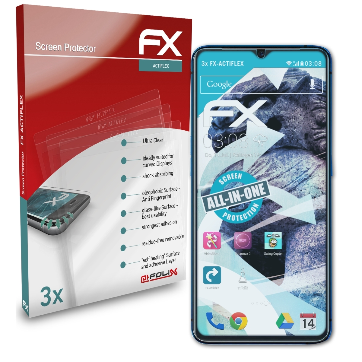 X2 Pro) FX-ActiFleX 3x ATFOLIX Displayschutz(für Realme