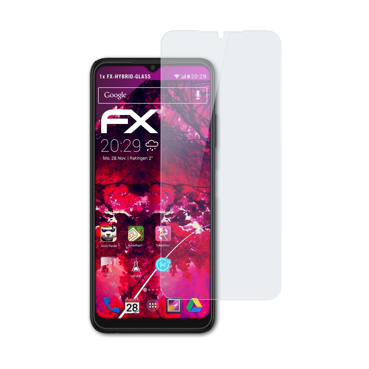 ATFOLIX FX-Hybrid-Glass Schutzglas(für 5G) Samsung A22 Galaxy
