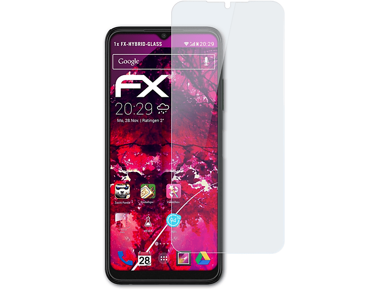 ATFOLIX FX-Hybrid-Glass Schutzglas(für Samsung Galaxy A22 5G)