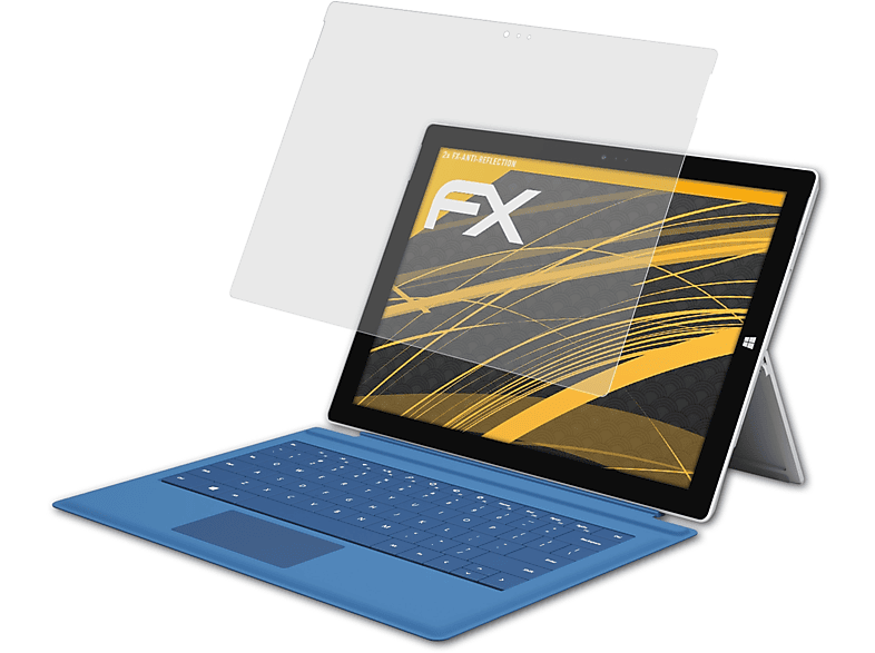 ATFOLIX FX-Antireflex Microsoft Pro Displayschutz(für Surface 3) 2x