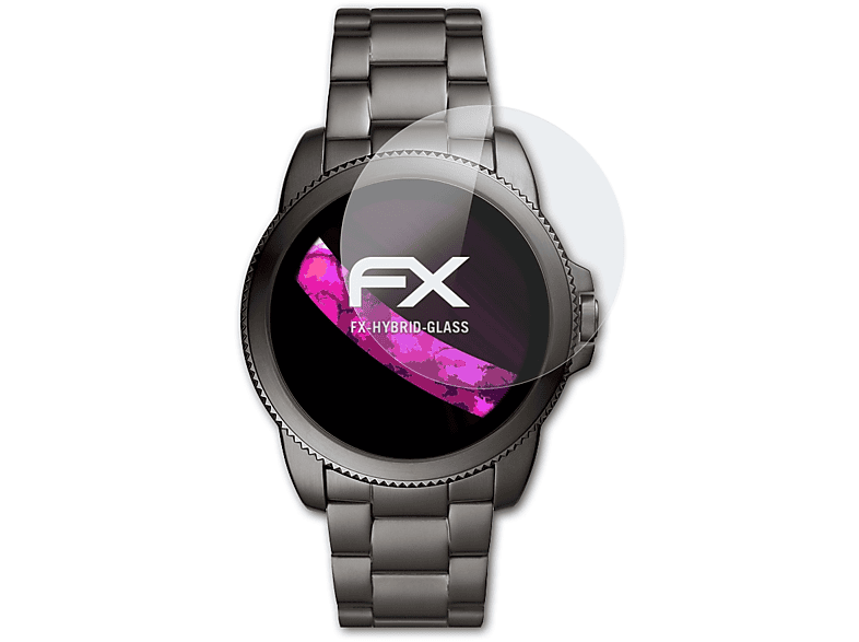 ATFOLIX FX-Hybrid-Glass Schutzglas(für Fossil Gen 5E (44mm))