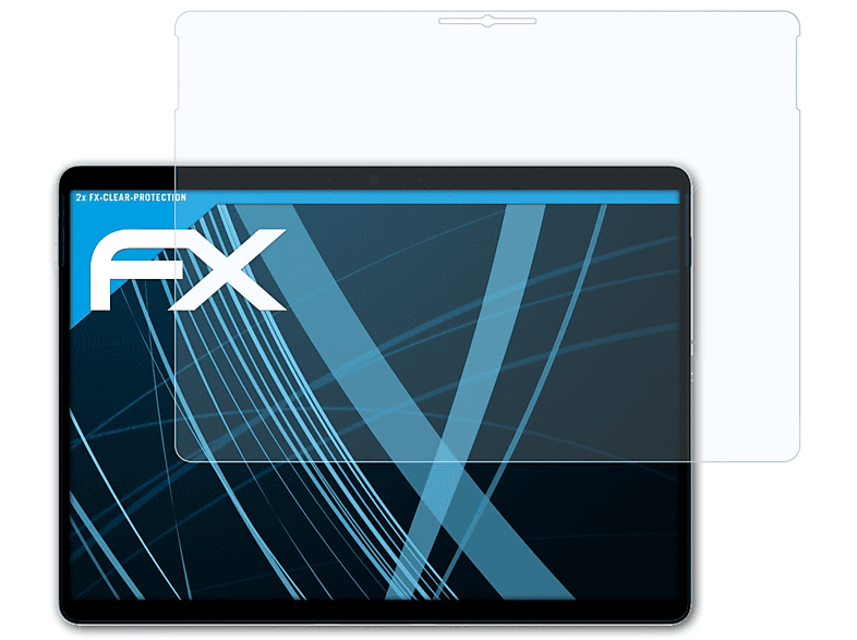 ATFOLIX 2x FX-Clear Displayschutz(für Microsoft Surface Pro X)