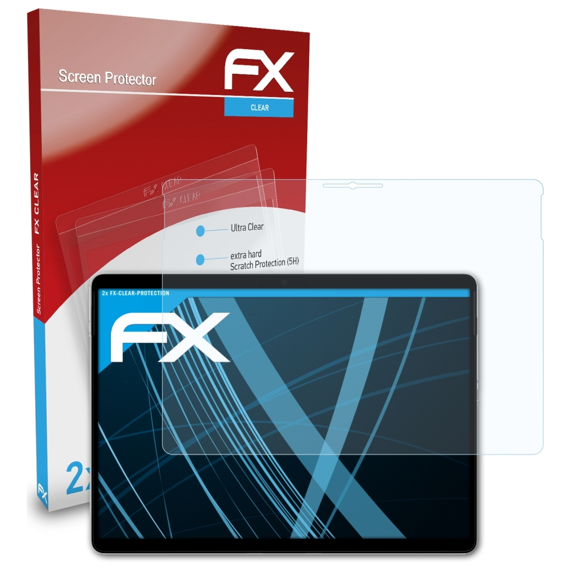 ATFOLIX 2x X) Pro Microsoft FX-Clear Displayschutz(für Surface