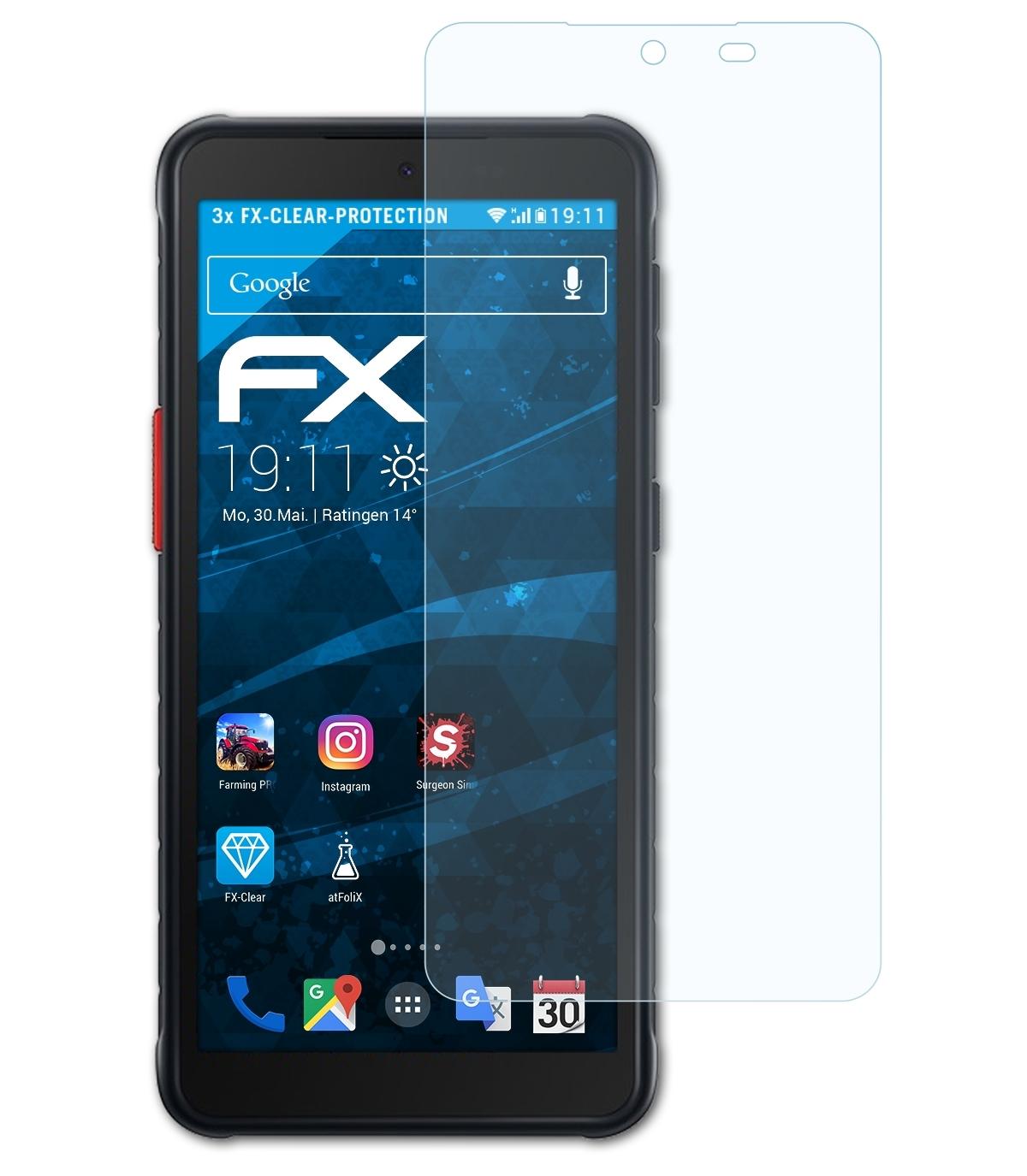 ATFOLIX 3x Displayschutz(für Galaxy FX-Clear Samsung 5) XCover