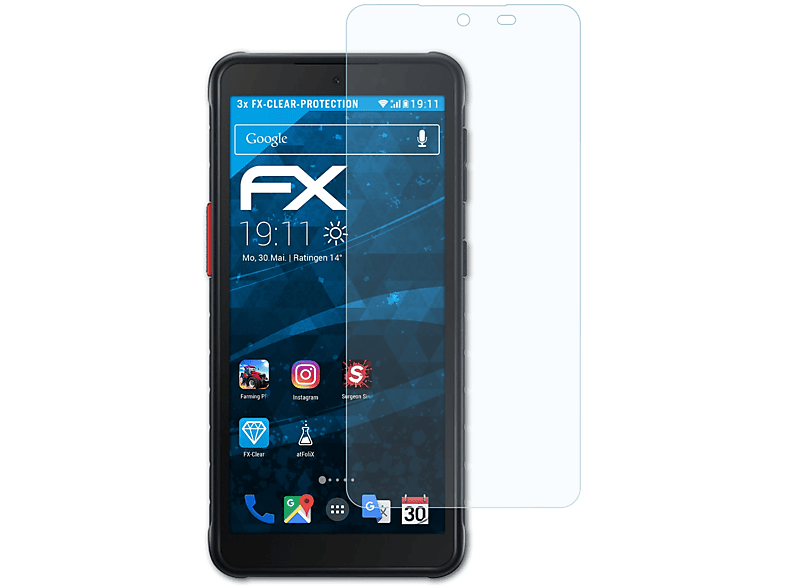 ATFOLIX 3x FX-Clear Displayschutz(für Samsung Galaxy XCover 5) | Displayschutzfolien & Gläser