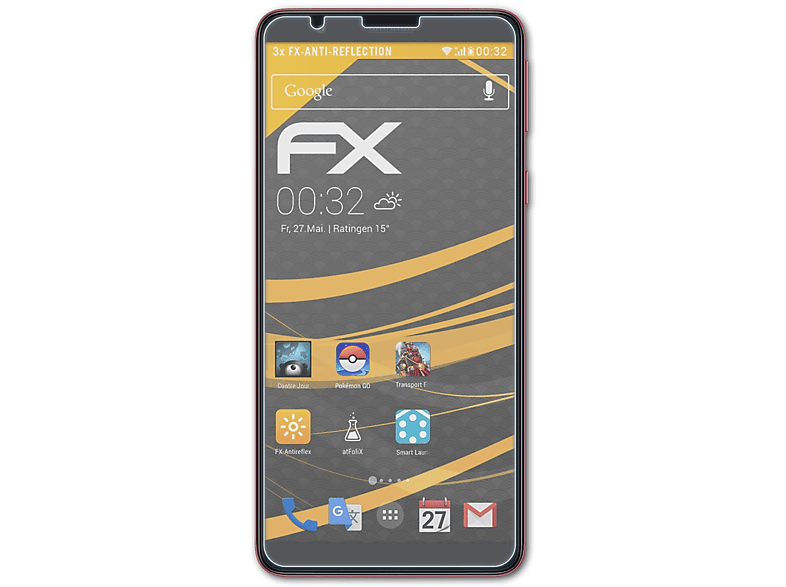 ATFOLIX 3x FX-Antireflex Displayschutz(für Samsung Galaxy A3 Core) | Displayschutzfolien & Gläser