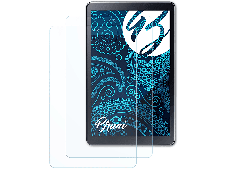BRUNI 2x Basics-Clear Schutzfolie(für Samsung Galaxy Tab A 10.5)