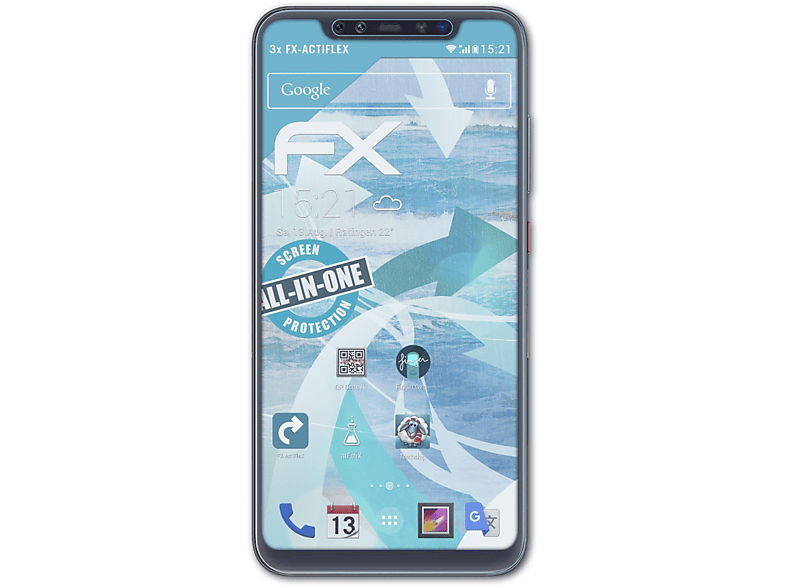 ATFOLIX 3x FX-ActiFleX Displayschutz(für Xiaomi Mi 8 Pro)