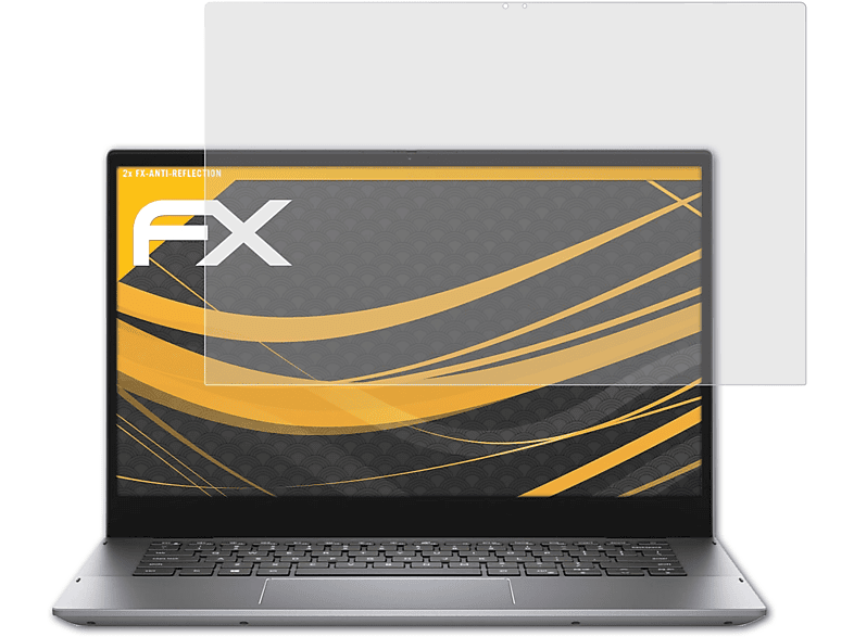 ATFOLIX 2x FX-Antireflex Displayschutz(für Dell Inspiron 14 5406)
