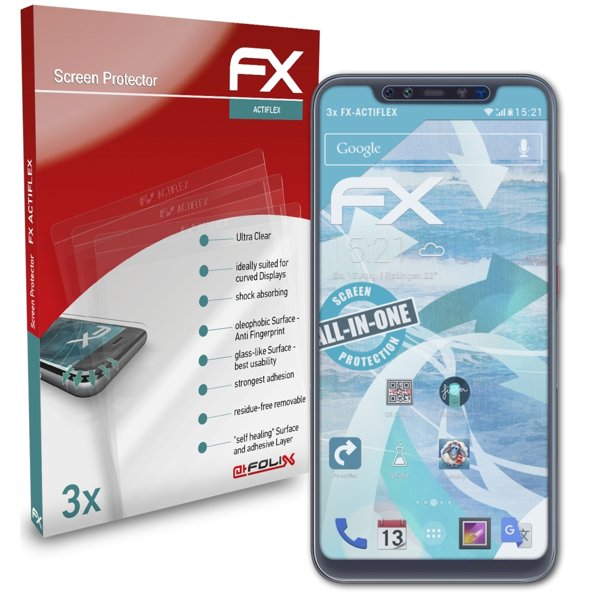 Mi Displayschutz(für Xiaomi 3x Pro) 8 FX-ActiFleX ATFOLIX