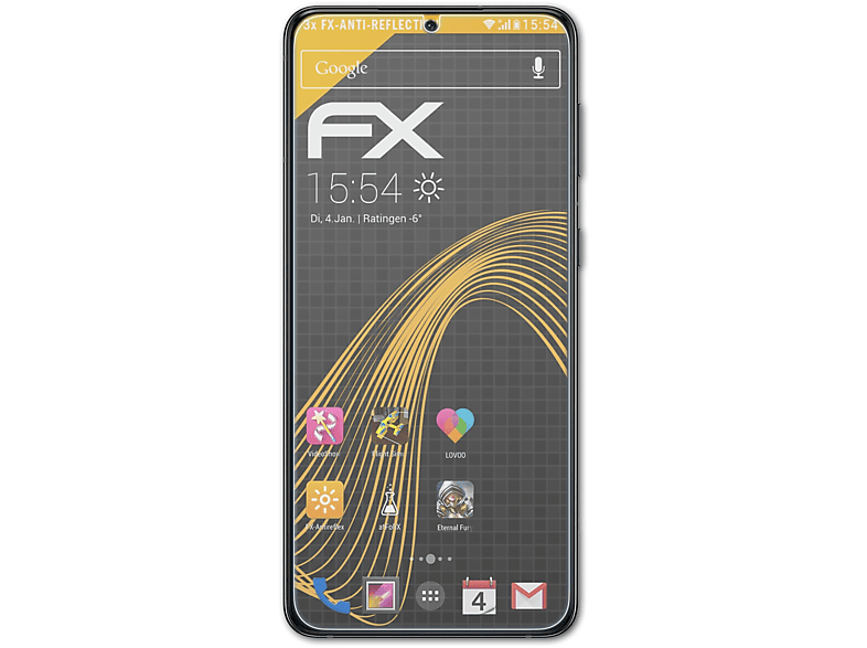 Galaxy ATFOLIX Displayschutz(für FX-Antireflex Samsung 3x S21+)