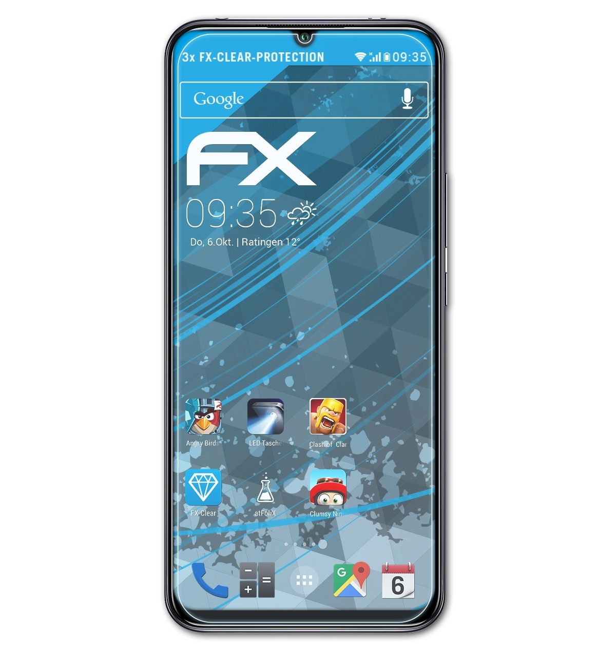 3x FX-Clear Xiaomi Displayschutz(für ATFOLIX 10 Mi Lite)