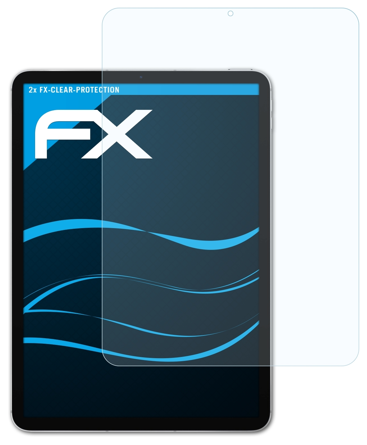 ATFOLIX 2x FX-Clear Displayschutz(für Apple Air (2020)) iPad