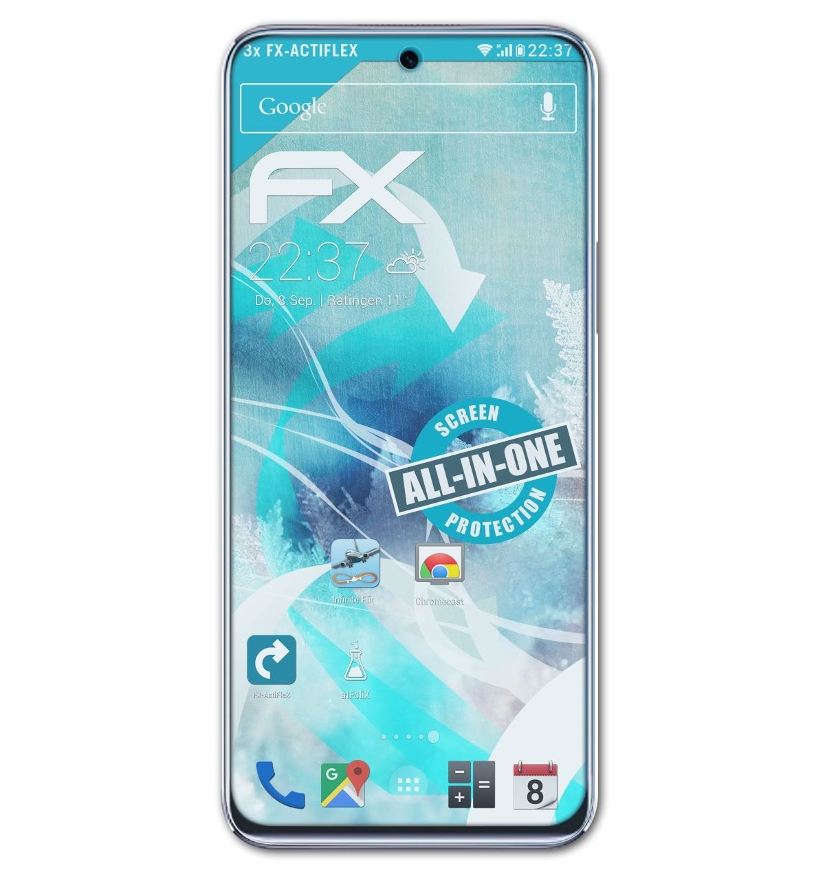 ATFOLIX 3x FX-ActiFleX Displayschutz(für Honor Pro) Play 5T