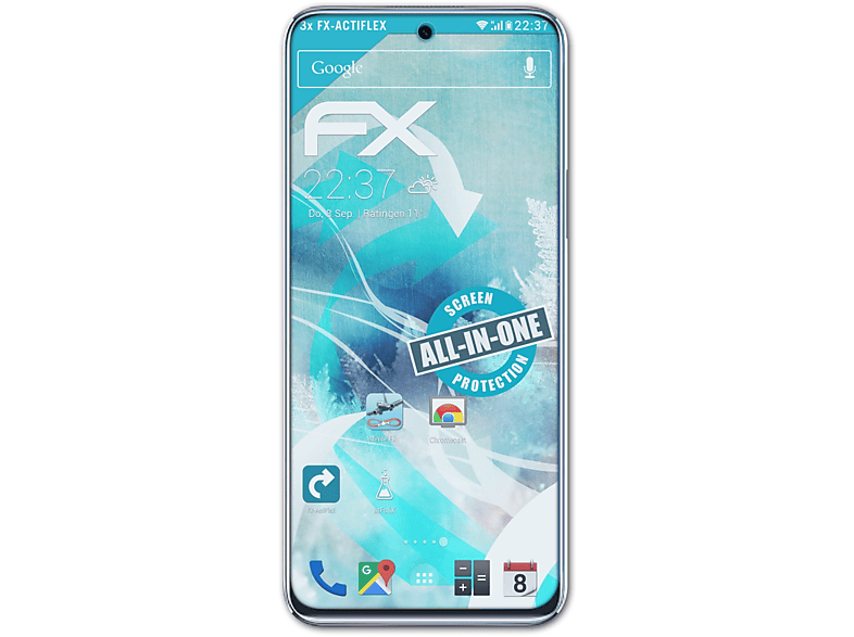 ATFOLIX 3x FX-ActiFleX Displayschutz(für Honor Play 5T Pro)