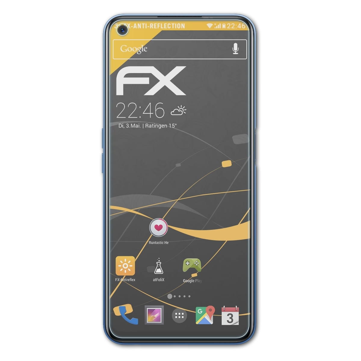 ATFOLIX 3x FX-Antireflex Displayschutz(für Realme 5G) 7