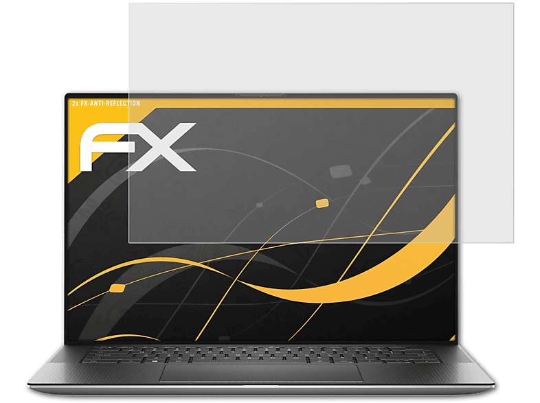 ATFOLIX 2x FX-Antireflex 5550) Dell Displayschutz(für Precision