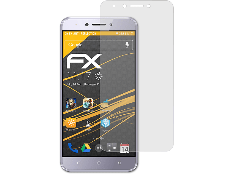 Blaupunkt 01) FX-Antireflex TX Displayschutz(für ATFOLIX 3x