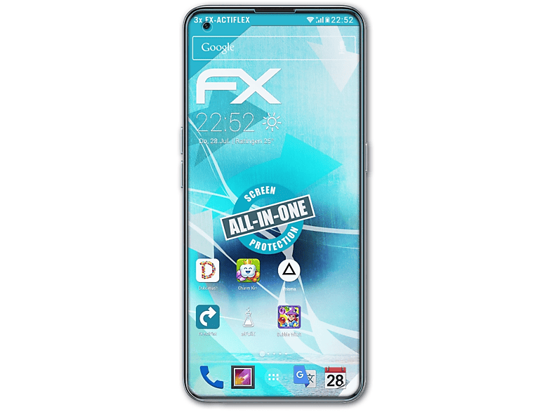 Q3 3x FX-ActiFleX Realme Carnival) Pro ATFOLIX Displayschutz(für