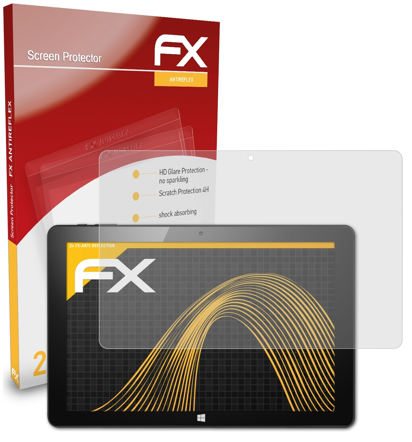 ATFOLIX 2x FX-Antireflex Displayschutz(für CSL Panther Tab 10)