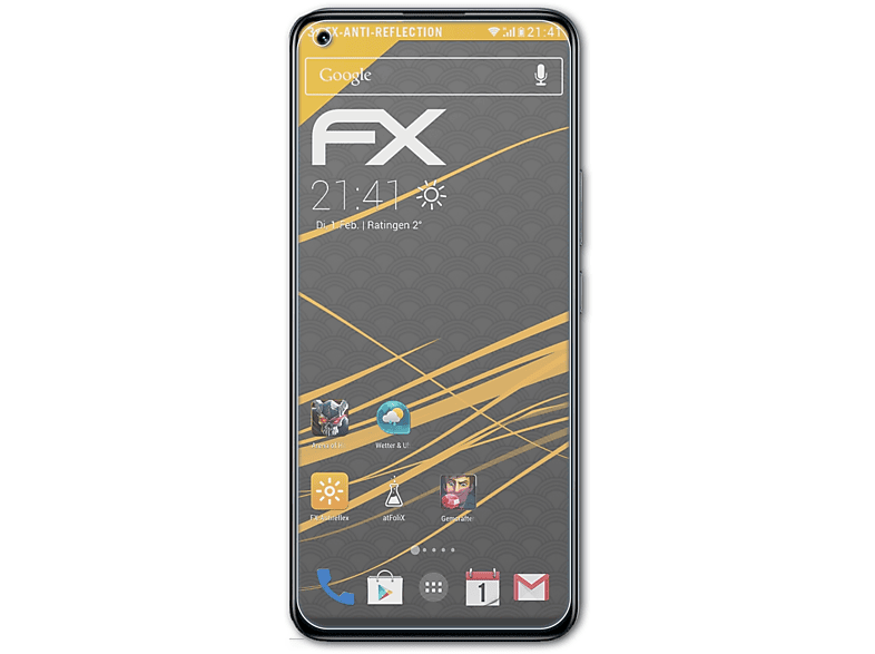 Displayschutz(für Realme 8 3x Pro) FX-Antireflex ATFOLIX