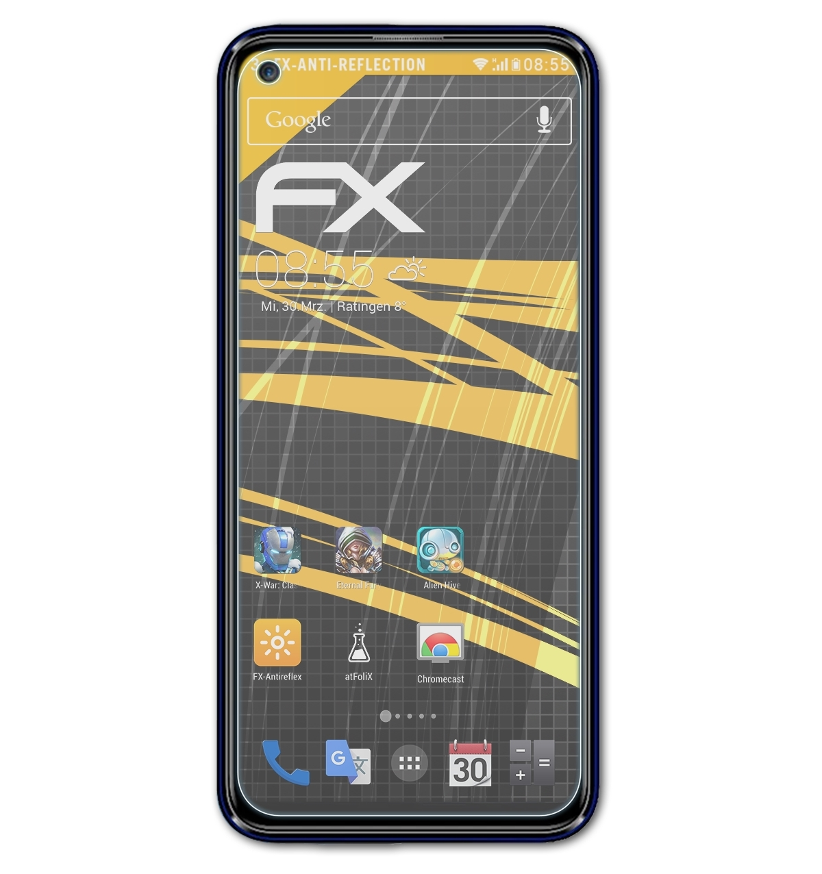 3x FX-Antireflex W41) LG ATFOLIX Displayschutz(für