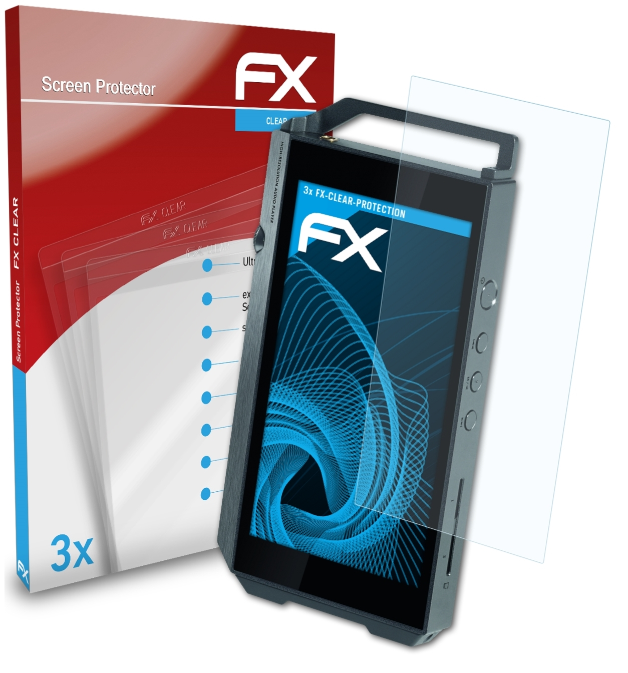 Displayschutz(für Pioneer XDP-100R) 3x ATFOLIX FX-Clear