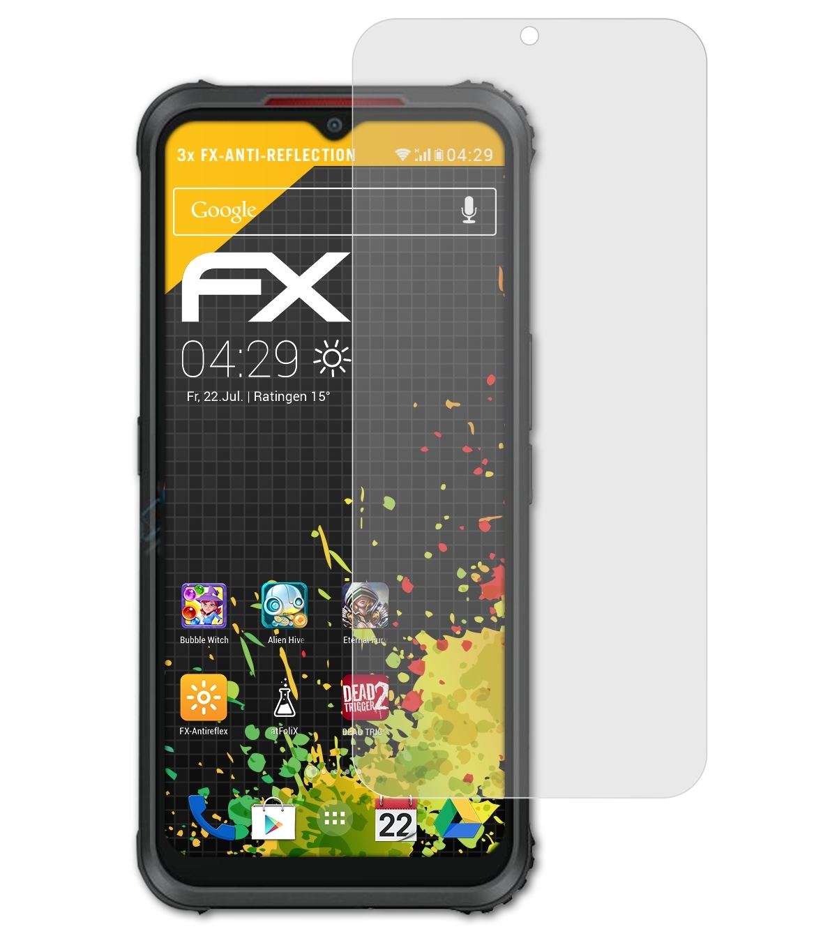 ATFOLIX 3x FX-Antireflex Displayschutz(für X5 5G) AGM