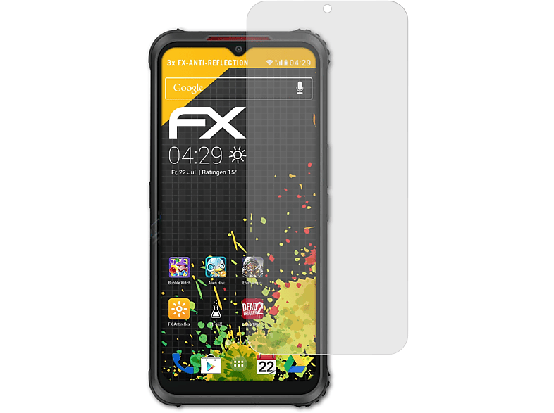 ATFOLIX 3x FX-Antireflex Displayschutz(für AGM X5 5G)