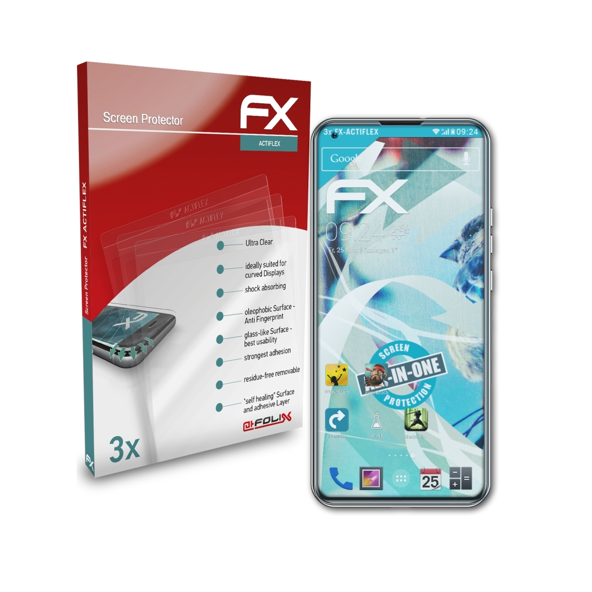 ATFOLIX 3x FX-ActiFleX Doogee Displayschutz(für N30)