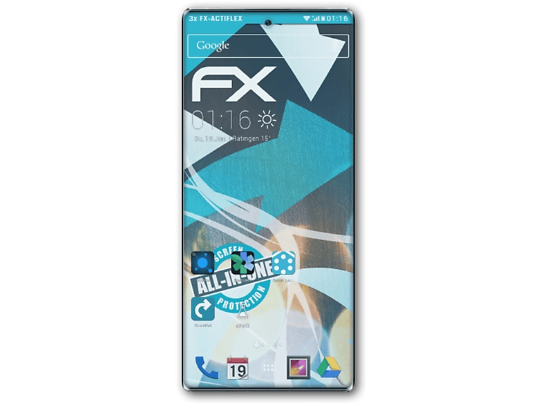 ATFOLIX 3x FX-ActiFleX Displayschutz(für ZTE Axon 31 Ultra 5G)
