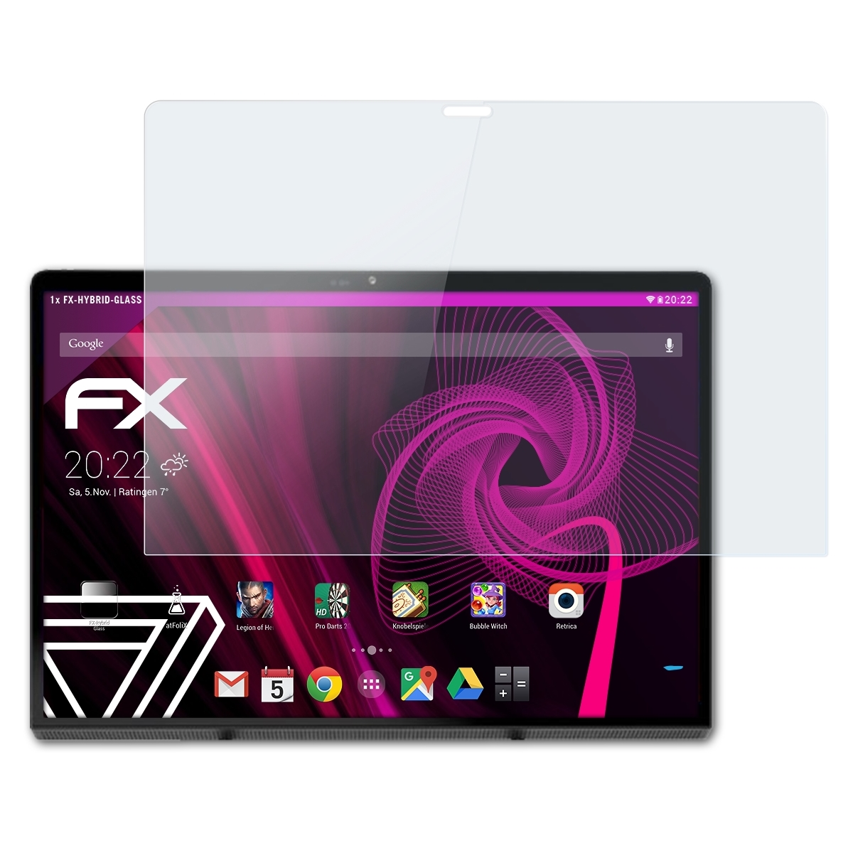 ATFOLIX FX-Hybrid-Glass Schutzglas(für 13) Yoga Pad Lenovo Pro