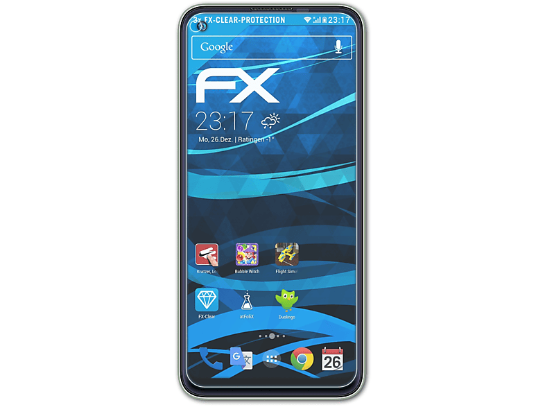 ATFOLIX 3x FX-Clear Displayschutz(für Oukitel C21 Pro)