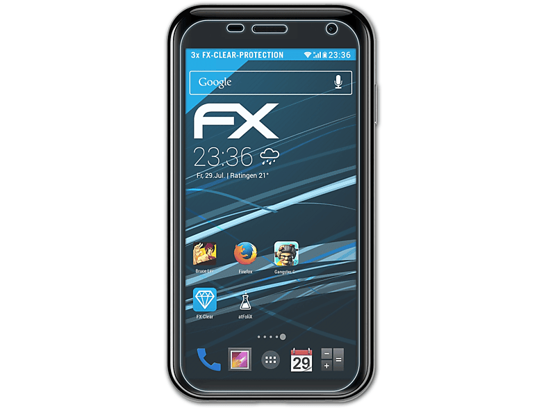 ATFOLIX Displayschutz(für Palm Pepito) FX-Clear 3x