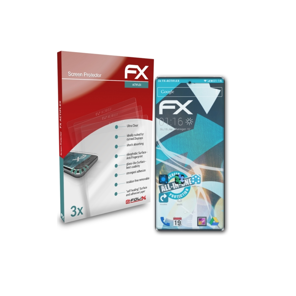 ZTE FX-ActiFleX Displayschutz(für 5G) 3x ATFOLIX Ultra 31 Axon